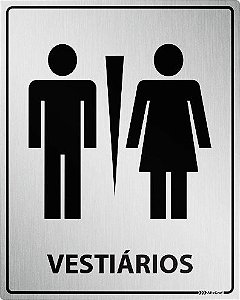 Placa Vestiário Unissex