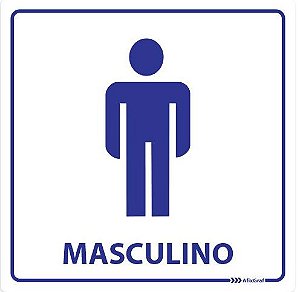 Placa para Sanitário Masculino - Poliestireno