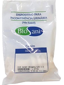 Dispositivo para Incontinência Urinária sem extensão nº 5 - não estéril c/ 4 -Biosani