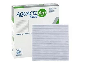 Curativo Aquacel AG+Extra 10x10 cm Estéril