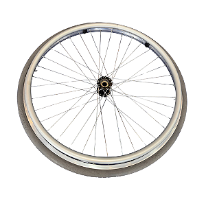 Kit Roda Traseira Maciço 24" (RAIADA)