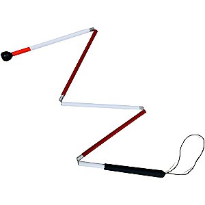 Bengala Para Deficiente Visual Vermelha - Com Roller