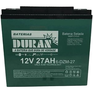 Bateria Recarregável 12V 27Ah Selada Para Cadeira de Rodas, Nobreak e Veículos Elétricos