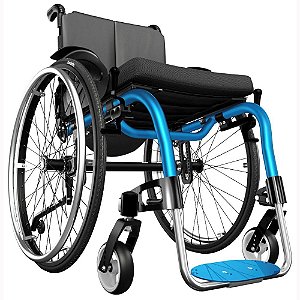 Cadeira de Rodas Monobloco Ventus - AZUL - 42 CM