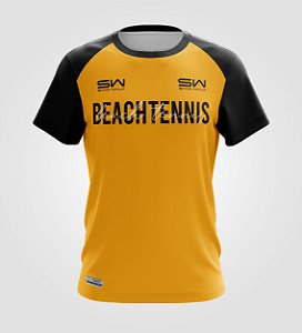Camiseta Masculina | Beach Tennis | Colors | Mostarda