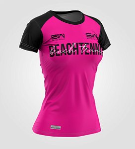 Camiseta Feminina | Beach Tennis | Colors | Pink