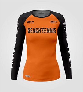 Camisa Manga Longa | Feminina | Beach Tennis | Colors | Laranja