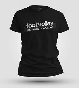 Camiseta Sand Walk | Footvolley | Preta