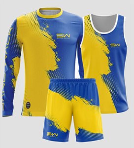 Kit Masculino | Manga Longa, Regata e Shorts | Paint