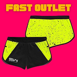 FAST OUTLET | SHORTS FEMININO | NEW AGE FLUOR