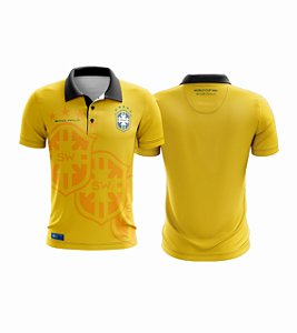 Camisa Manga Curta POLO | Masculina | Coleção Copa 94 | Amarela