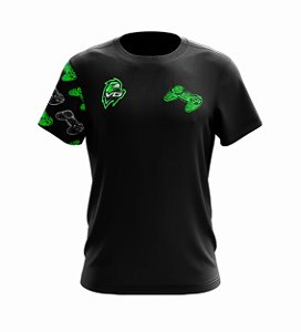 Camiseta Masculina | VG Gamer | Preta e Verde