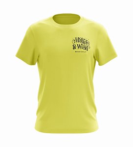 Camiseta Ano Novo | Make a Wish | Masculina | Amarela | Rev 2022 |