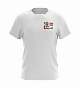 Camiseta Ano Novo | Believe | Masculina | Branca | Rev 2022