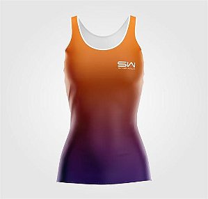 Regata Feminina | Laranja e Roxo