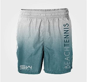 Bermuda Masculina | Beach Tennis | Branco e Azul