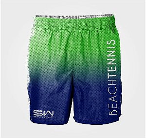 Bermuda Masculina | Beach Tennis | Verde e Azul