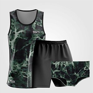 Kit de Aniversário Sand Walk | Masculino | Regata, shorts e sunga | Militar