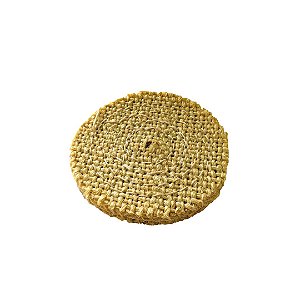 Disco de Polimento Costurado Sisal Compacto Natural - 100 mm