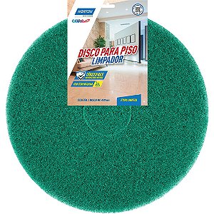 Caixa com 5 Disco de Limpeza Verde Para Enceradeira Norton Care 410MM