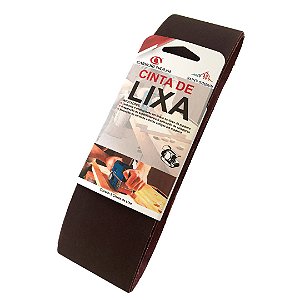 Caixa com 10 Kit Cinta de Lixa Estreita Metalite R228 Pano Marrom Grão 60 533 x 75 mm