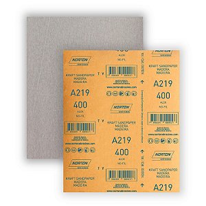 Folha de Lixa No-Fil A219 Grão 400 - 225 x 275 mm