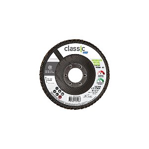 Disco Flap Classic Basic Fibra Grão 80 - 115 x 22,23 mm