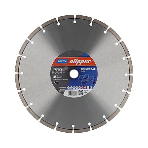 Disco de Corte Clipper Universal Segmentado Diamantado Pro-Laser Concreto 350 x 25,4 mm