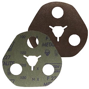 Caixa com 100 Disco de Avos Fibra Metalite F227 Grão 100 115 x 22 mm