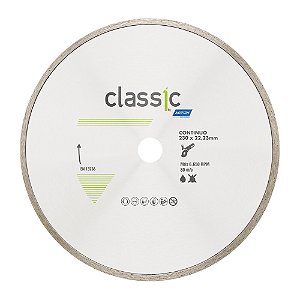Caixa com 5 Disco de Corte Classic Contínuo Diamantado 230 x 22,23 mm