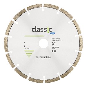 Caixa com 5 Disco de Corte Classic Segmentado Diamantado 180 x 22,23 mm