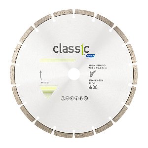 Caixa com 5 Disco de Corte Classic Segmentado Diamantado 230 x 22,23 mm