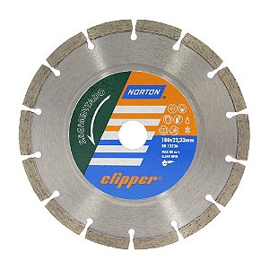 Caixa com 5 Disco de Corte Clipper Segmentado Diamantado 180 x 8 x 22,23 mm