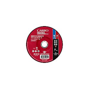 Caixa com 10 Disco de Corte com Depressão T42 Carbo Premier Red para Aço 115 x 5,0 x 22,23 mm