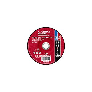 Caixa com 10 Disco de Corte e Desbaste T27 Carbo Premier Red Ducto 115 x 4,0 x 22,23 mm