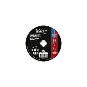 Caixa com 25 Disco de Corte Carbo Premier Black 115 x 1,6 x 22,23 mm