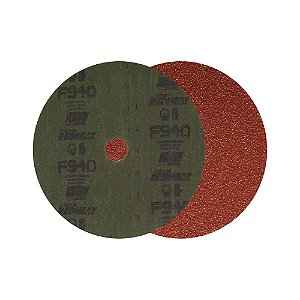 Caixa com 100 Disco de Lixa Fibra F940 Grão 60 180 x 22 mm