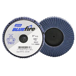 Caixa com 10 Disco Flap BlueFire Mini R884P Grão 120 76,2 mm