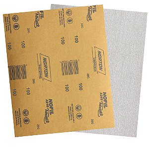 Pacote com 500 Folha de Lixa Madeira Laca e Verniz A219 Nofil Grão 100 225 x 275 mm