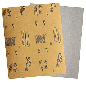 Pacote com 500 Folha de Lixa Madeira Laca e Verniz A219 Nofil Grão 320 225 x 275 mm