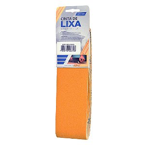 Caixa com 10 Kit Cinta de Lixa Estreita K131 Adalox Pano Grão 60 610 x 75 mm