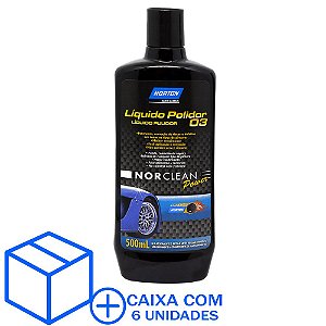 Caixa com 6 Líquido Polidor 3 NorClean Power 500 ml