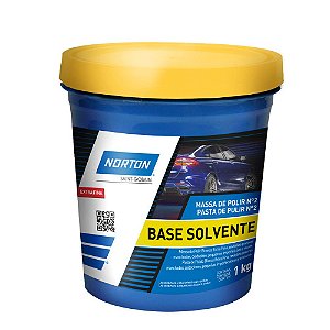 Caixa com 6 Massa de Polir Nº 2 com Base Solvente Balde 1 Kg