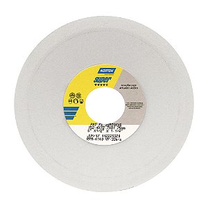 Caixa com 3 Rebolo Afiação e Retíficação Óxido de Alumínio Branco Prato 152,40 x 12,70 x 31,75 mm FE 38A80KVS