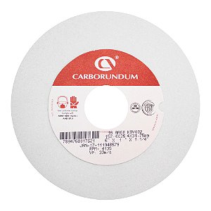 Caixa com 10 Rebolo Ferramentaria Óxido de Alumínio Branco Reto 152,4 x 25,4 x 31,75 mm 1A AA46 K8V40W