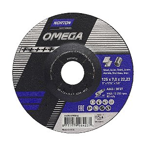 Disco de Desbaste Omega 125 x 7 x 22,23 mm