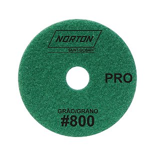 Caixa com 10 Disco de Lixa Diamantada Flexível Brilho D'Água Norton  PRO Grão 800 - 100 x 20 mm
