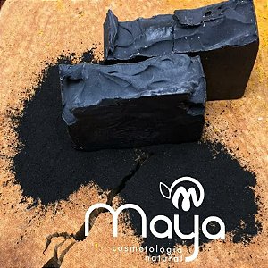 SABONETE DE CARVÃO ATIVADO E OLÉO ESSENCIAL DE LEMONGRASS - MAYA - 90g