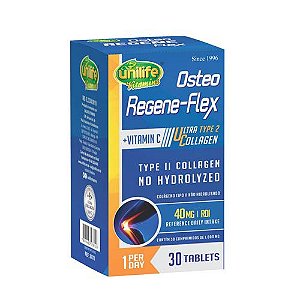 Colágeno Tipo 2 Osteo Regeneflex Unilife - 30 Tablets