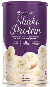 Shake protein sabor banana com chia 450 g